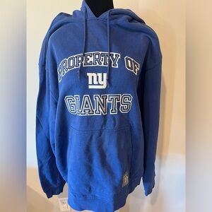 New York Giants XL Reebok Gridiron Hoodie SweatShirt NFL Football‎ Vintage